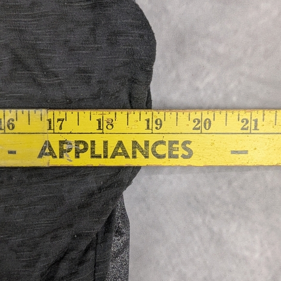 BKE Size Large Blouse With Glitter Sleeves And Sheer Bodice - Picture 10 of 10